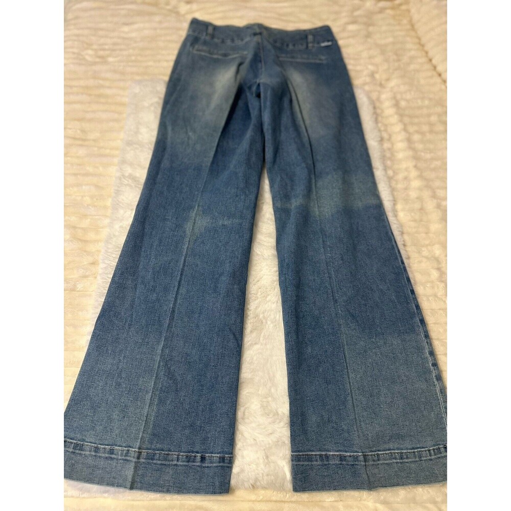 womens jeans dear john size 31 wide leg high rise flare - Picture 8 of 8